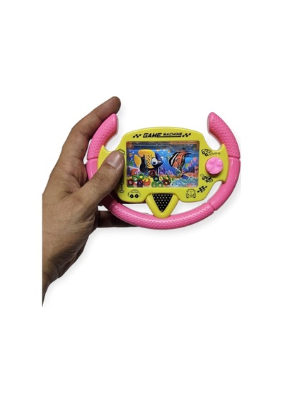 Direksiyonlu Su Oyunu - Halka Geçirmeli - Fidget Oyuncak - Pembe 1pcs