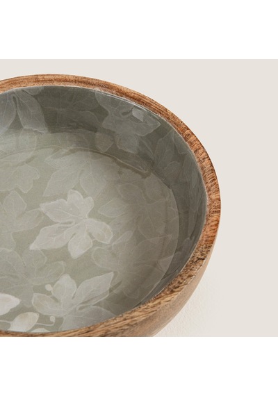 Foglia Ahşap Sunum Tabağı 20x20x5cm Natural