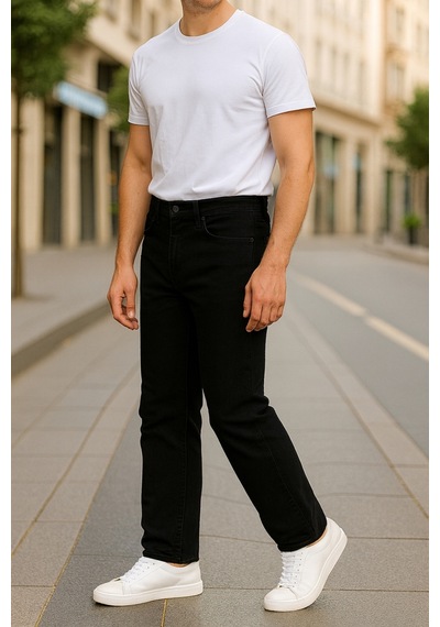 Cedy Denim Regular Fit Jean Martin Yüksek Bel Standart Kesim Esnek Kot Pantolon C336 Siyah Cedy Denim Regular Fit Jean Martin Yüksek Bel Standart Kesim Esnek Kot Pantolon C336 Siyah