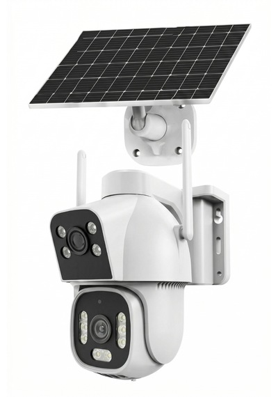 Inox-x22 Çift Lensli 4g Esım Solar Güneş Enerjili Güvenlik Kamerası - Black Light Renkli Gece Görüşlü Dış Mekan
