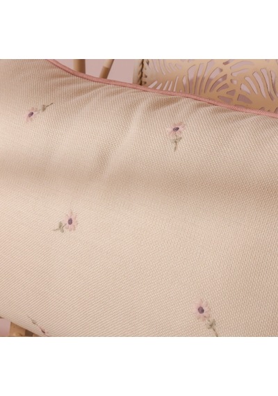 Soft Flor Kırlent Kılıfı - Ekru - 30x50 Cm Renkli