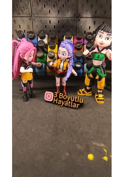 K Pop Demon Hunters Hntr/x Grubu 3lü Set Rumi-zoey-mira