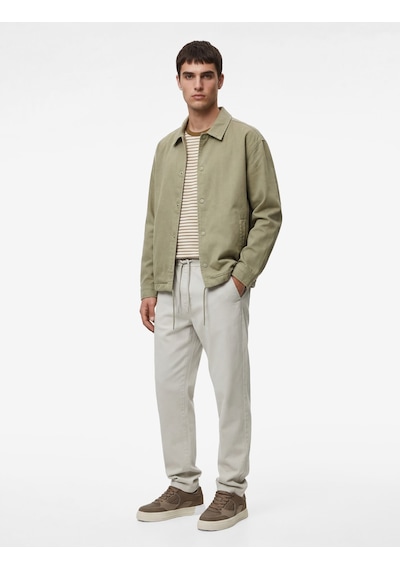 Koton Regular Fit Pamuklu Cepli Gabardin Beli Bağcıklı Yazlık Pantolon Taş 6sam40053hw