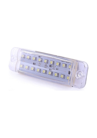 Ahmet Otomotiv Çift Sıra Parmak Led Beyaz Renk 10Cm 16 Led N11.538