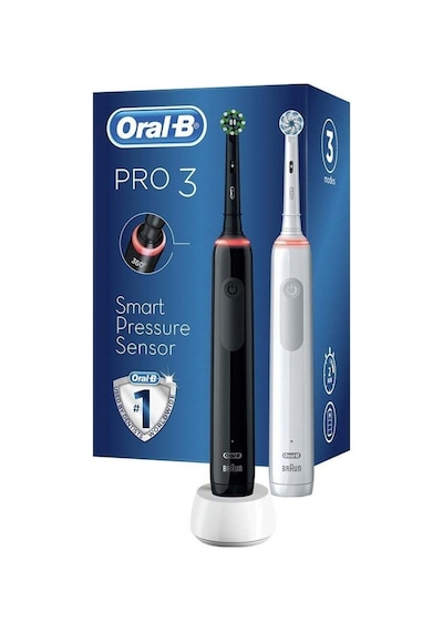 Oral-B Pro3 3900 Serisi Şarjlı Diş Fırçası 2'li
