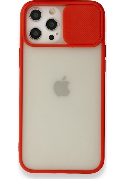 Nettech Apple Uyumlu iPhone 12 Pro Max Buzlu Kızaklı Kamera Korumalı Arka Koruma Kılıf - Kırmızı Kirmizi Nettech Apple Uyumlu iPhone 12 Pro Max Buzlu Kızaklı Kamera Korumalı Arka Koruma Kılıf - Kırmızı Kirmizi