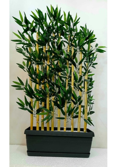 10'lu 100 Cm Bambu Plastik Saksı