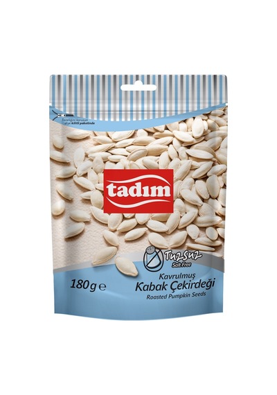 Tadım Kabak Çekirdeği 180g Tuzsuz - Yüksek Magnezyum, Çinko Ve Potasyum 5'li Avantaj Paketi - 5 Tarı