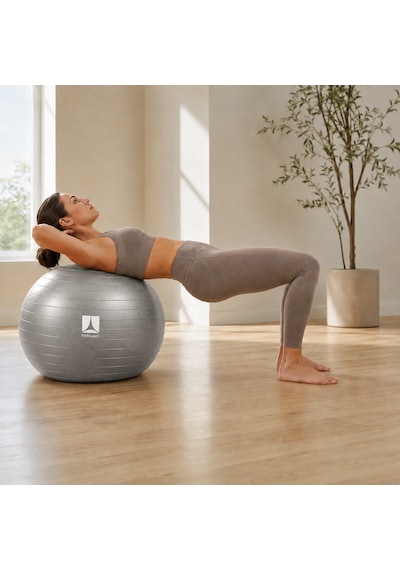 Rebuwo Pilates Topu 65 Cm Gri