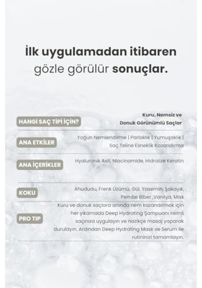 Deep Hydrating Nem Şampuanı 350 Ml Kuru & İnce Telli Saçlar