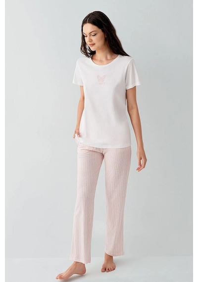 Arnetta Ar3593-s Bayan Pijama Takımı Beyaz