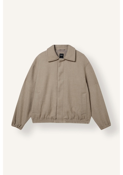 Defacto Regular Fit Beli Lastikli Gömlek Yaka Mont I1197ax26wngr535 Gri-gr535