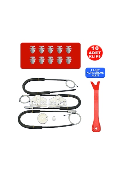 Cam Kriko Tamir Seti Sol -Sag Ön Peugeot Partner Citroen Berling 64382720