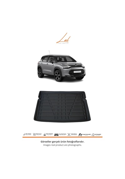 Citroen C3 Aircross 2017+ 3d Havuzlu Paspas Üst Kademe Bagaj