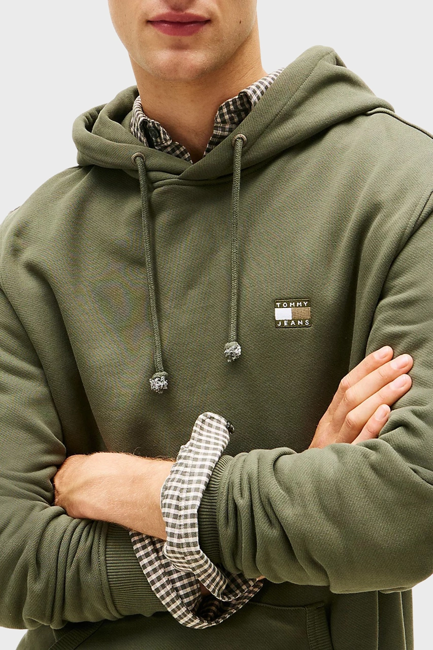 Tommy Jeans Erkek Sweat Dm0dm20258 0h7 Koyu Yeşil Koyu Yeşil