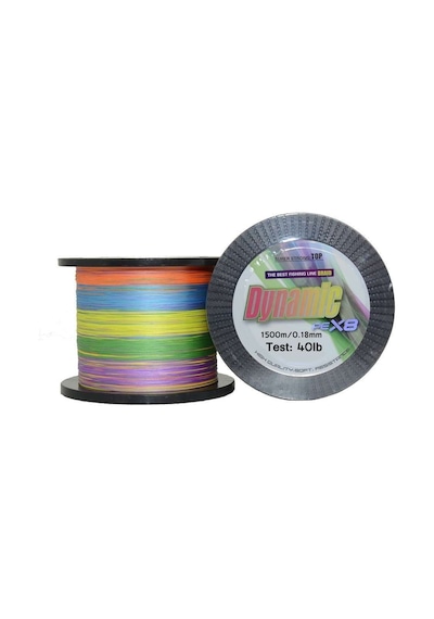 Captain Dynamic Pe 8 Örgü Spin İp Misina 1500mt Multi Color Standart - 0.18 Mm