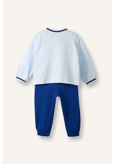 Defacto Erkek Bebek 2li Takım Baskılı Sweatshirt Eşofman Altı G6132a526sper98 Ekru-er98