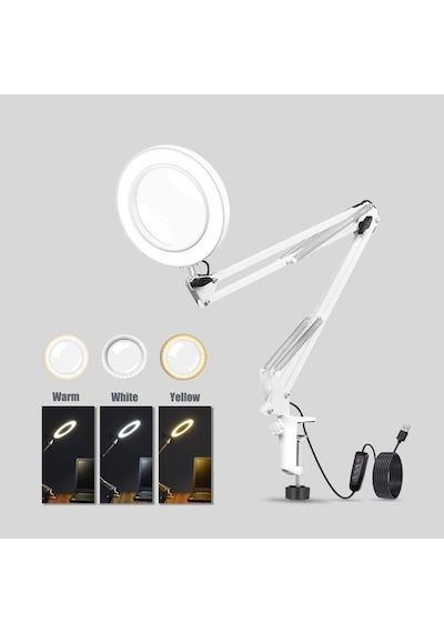 Valkyrie Katlanabilir Ayarlanabilir Led Işıklı Masaüstü Büyüteç