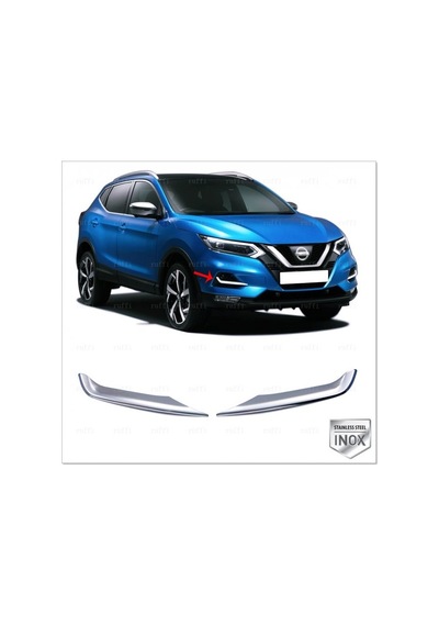 Nissan Qashqai Krom Sis Far Çıtası 2 Parça 2017 ve Üzeri