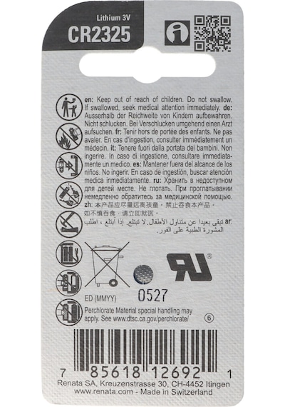 Becocell CR2325 lityum pil IEC CR2325, BR2325 maks. 190mAh
