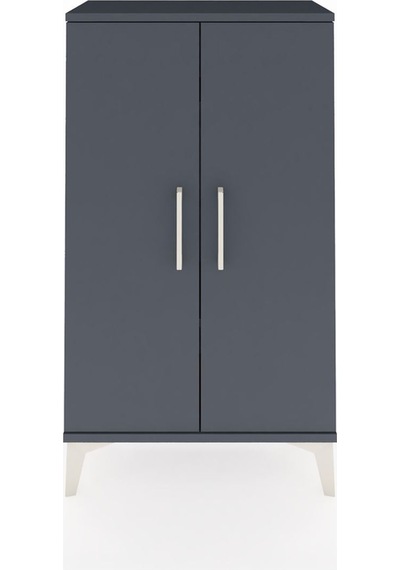 Arges Komodin 2 Raflı 2 Kapaklı 60x30x106 Antrasit-antrasit Antrasit