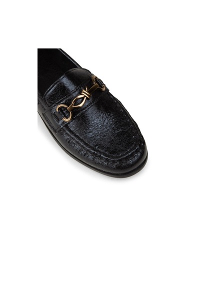 Deery Kadın Siyah Toka Detaylı Loafer - K0013zsyhc01