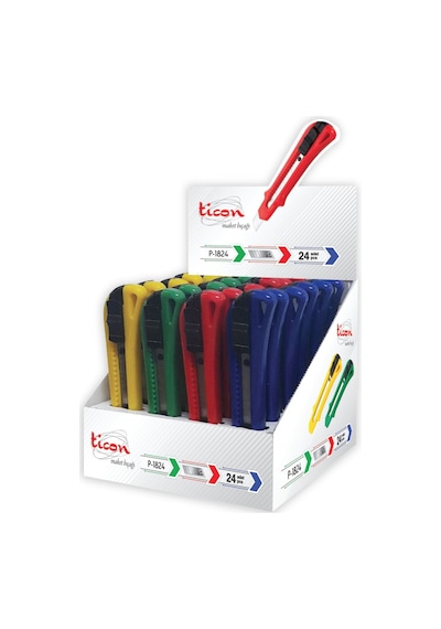 Ticon Premium Plastik Geniş Maket Bıçağı 376875 Kodu