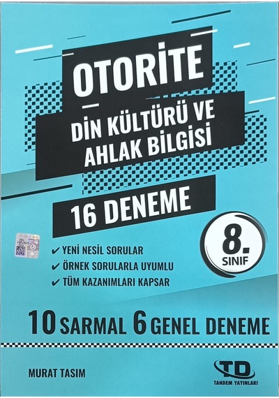 Tandem Yayınları Otorite 8. Sınıf Din Kültürü 16lı Deneme