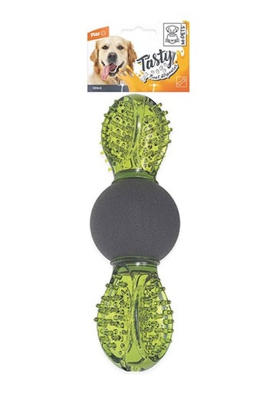 M-pets Uranus Kauçuk Ödül Hazneli Köpek Oyuncağı Yeşil 16,5x6x6 Cm 244-50090.01