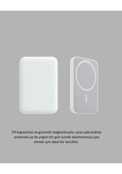 Kablosuz Hızlı Şarj Bataryası 15w Lightning Girişli Taşınabilir Çok Renkli