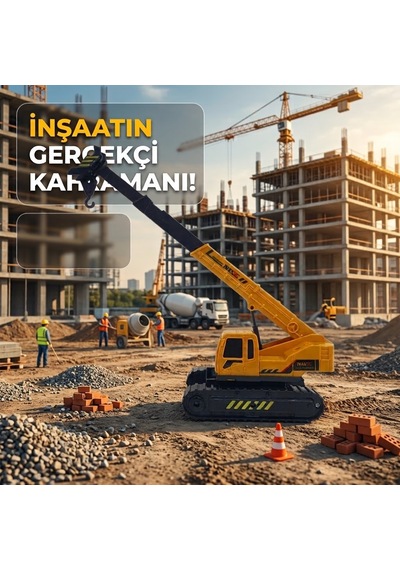 İş Makinası Vinç - Tekerlekli 21cm - 706-31