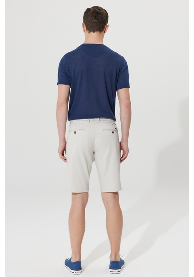Ac&Co / Altınyıldız Classics Erkek Tas Slim Fit Dar Kesim Yan Cepli Armürlü Şort