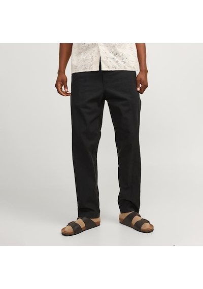 Jack&jones Jack Jones Pantolon Kane Summer Linen Blend Jogger Siyah