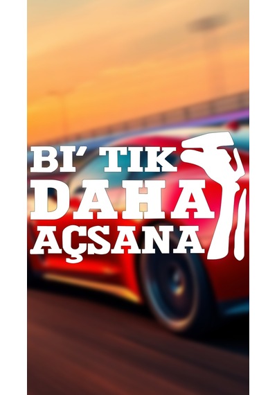 Bi Tık Daha Açsana 23x14 Jdm Yazı Araba-motosiklet Cam Etiket Sticker Beyaz Renk Beyaz