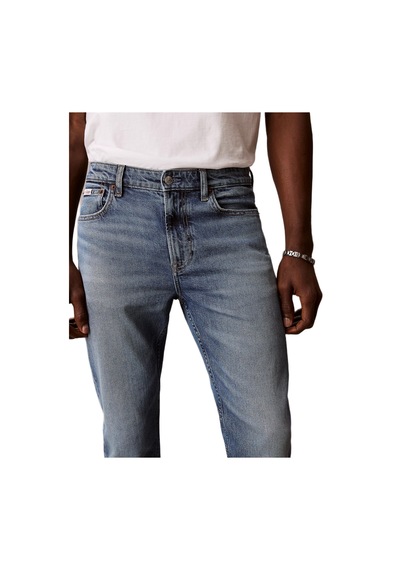 Calvin Klein Lv04rf742g Slim Taper Erkek Jean Pantolon Mavi