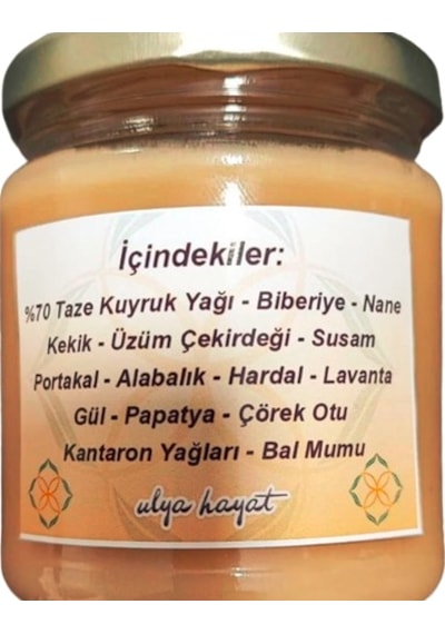 Ev Yapımı Doğal Kuyruk Yağı Kremi 200 ML