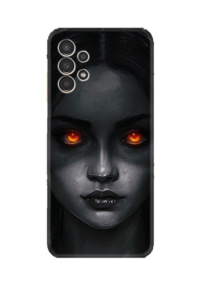 Samsung Samsung Galaxy Uyumlu A54 Kılıf Resimli Desenli Silikon Platinium Series Dark Woman 1887