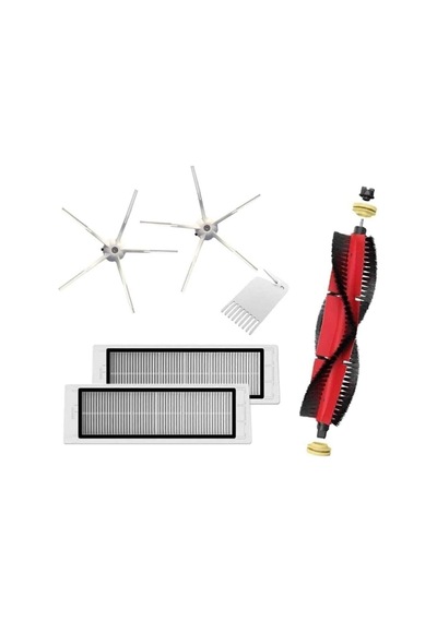 Roborock S5 Max /s6 Maxv/ S6 Pure Ile Ile Uyumlu 6 Parça Set Tek Renk