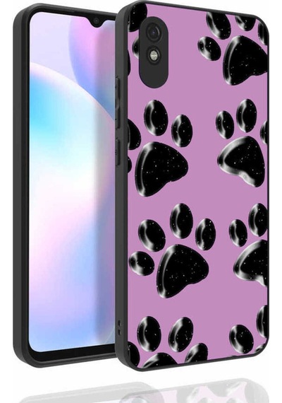 Xiaomi Redmi 9a Kılıf Desenli Kamera Korumalı Parlak Zore Nora Kapak NO3