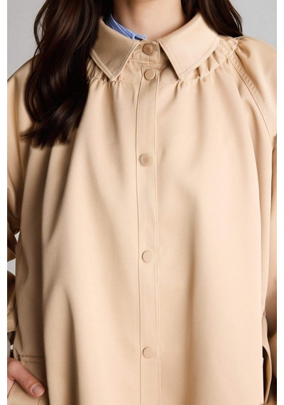 Defacto Regular Fıt Gabardin Trençkot H2392ax26spbg109 Bej-bg109