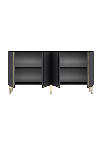 Ka1598ag Anka150 Konsol, Kahve Köşesi, Tv Sehpası Ve Dolap Antrasit - Gold 150cm Ka1598ag Anka150 Konsol, Kahve Köşesi, Tv Sehpası Ve Dolap Antrasit - Gold 150cm