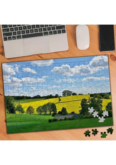 Yeşillik Alan-çiftlik Manzara 240 Parça Puzzle Yapboz-336930
