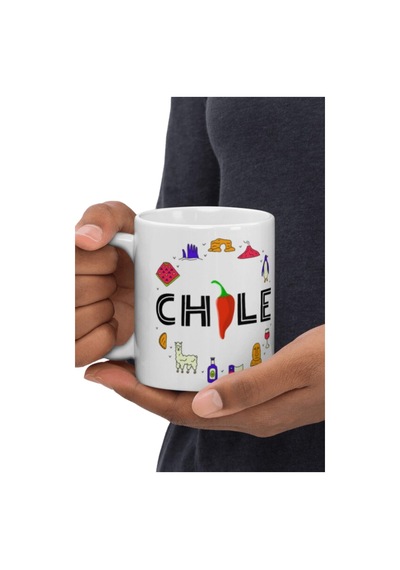 Şili Kupa Bardak 2 Adet Seyahat Hatıra Chile Mug