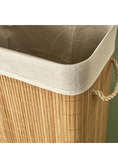 Bella Maison Fonte Bambu Çamaşır Sepeti Naturel 40 x 30 x 61 CM
