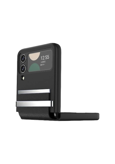 Samsung Galaxy Z Flip 3 Kılıf Belt Flip Kapak - Siyah