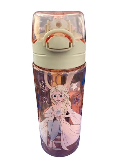 Frozen Matara 500 Ml Krem Renk 1 Adet Lisanslı Suluk Okul Matarası Öğrenci Suluğu Krem