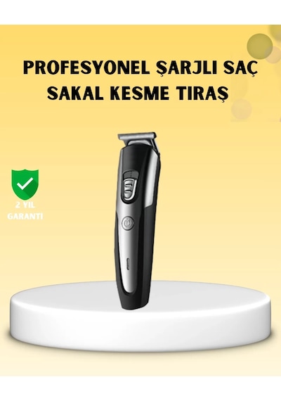 Profesyonel Saç Ve Sakal Kesme Tıraş Makinesi Kablosuz Ergonomik Tasarım Diğer