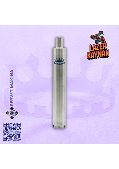Ø92 X 450mm Srvlzr Lazer Kaynaklı Karot Ucu