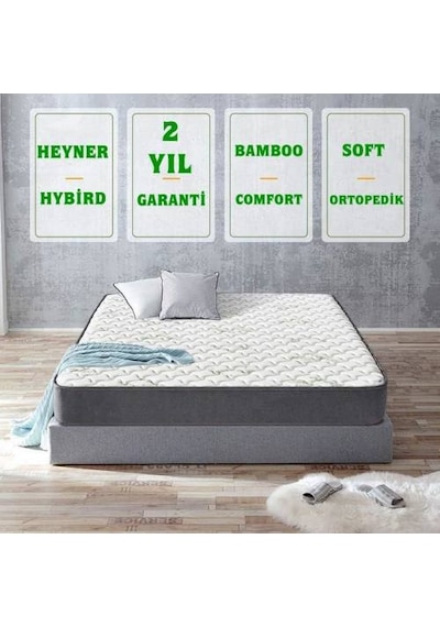 90 x 150 Ortopedik Yaylı Yatak Heyner Hybird Bamboo