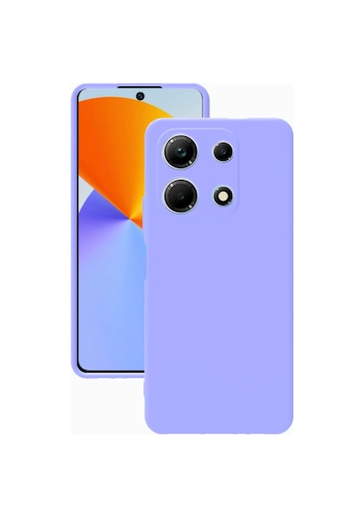 İnfinix Note 30 Kılıf Kamera Korumalı Silikon Rubber Arka Kapak Lila